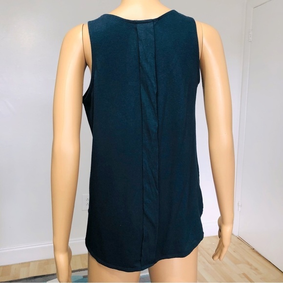 Banana Republic dark green sleeveless top Size S - Picture 4 of 6
